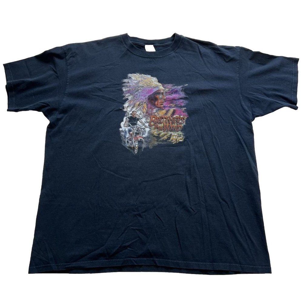 Brothers in the Wind‎ Motorcyle T-Shirt Size 3XL Anvil Tag